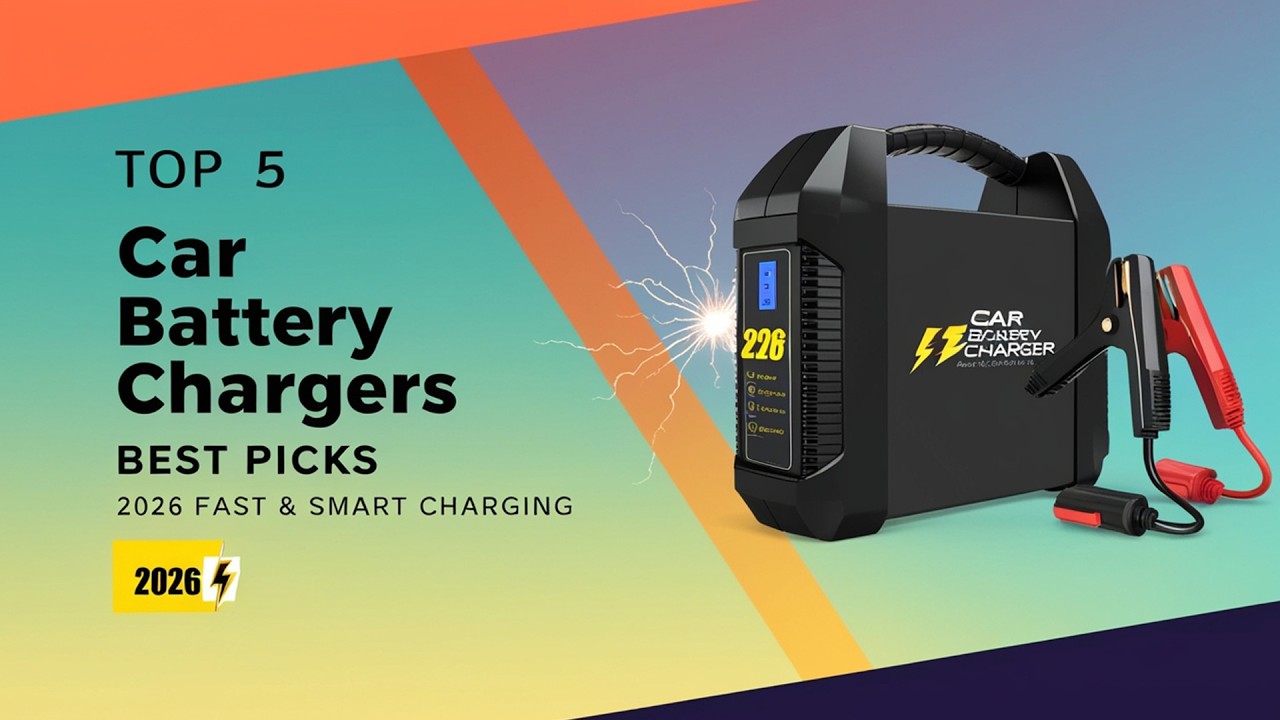 Top 5 Best Car Battery Chargers 2026 ⚡ Smart Chargers for Fast & Safe Charging