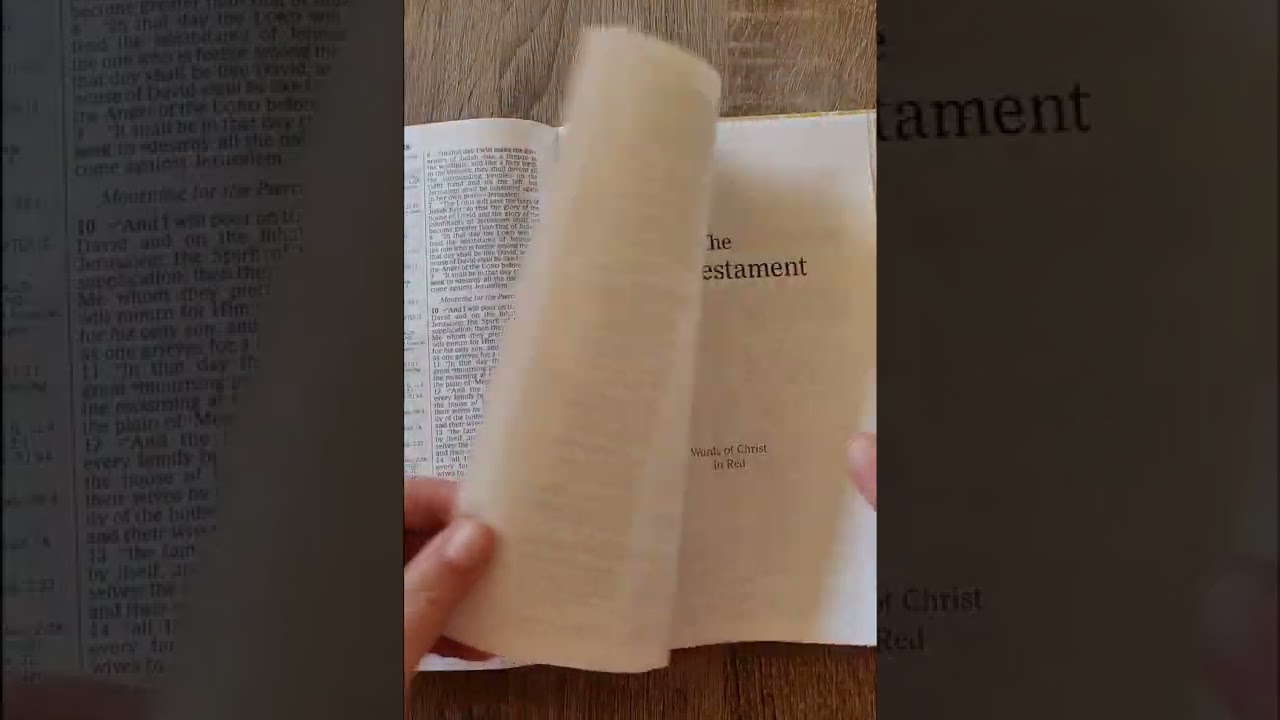 NKJV Large Print Ultraslim Reference Bible, Yellow/Gray Cloth Over Board. Bible Review.