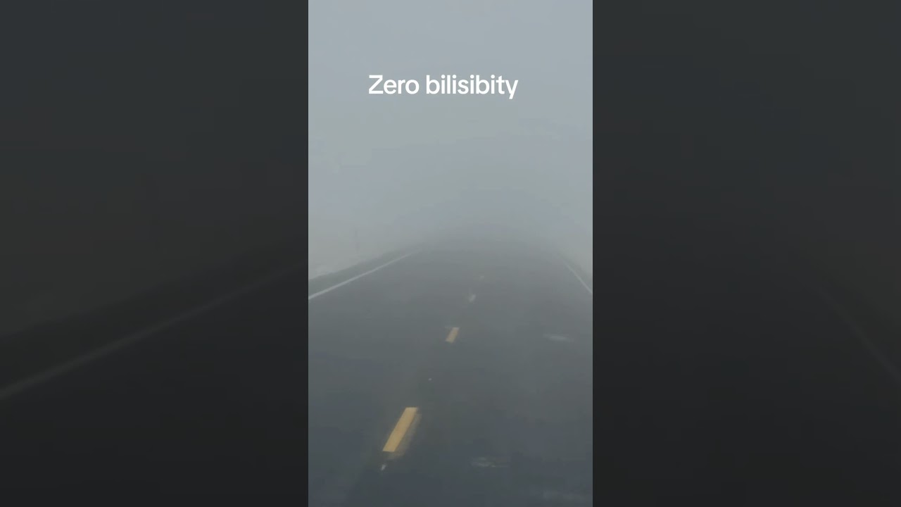 zero visibility 😅 #driving #comedy #music #youtubeshorts #winter #fog #trending #shorts #fun #viral