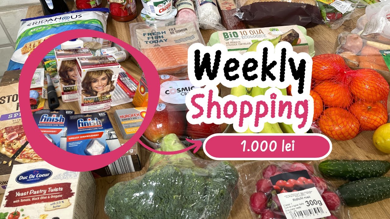 Ce am cumparat cu 1.000 lei intr-o saptamana. 🛒👢🖍️🥚 | ALIELA