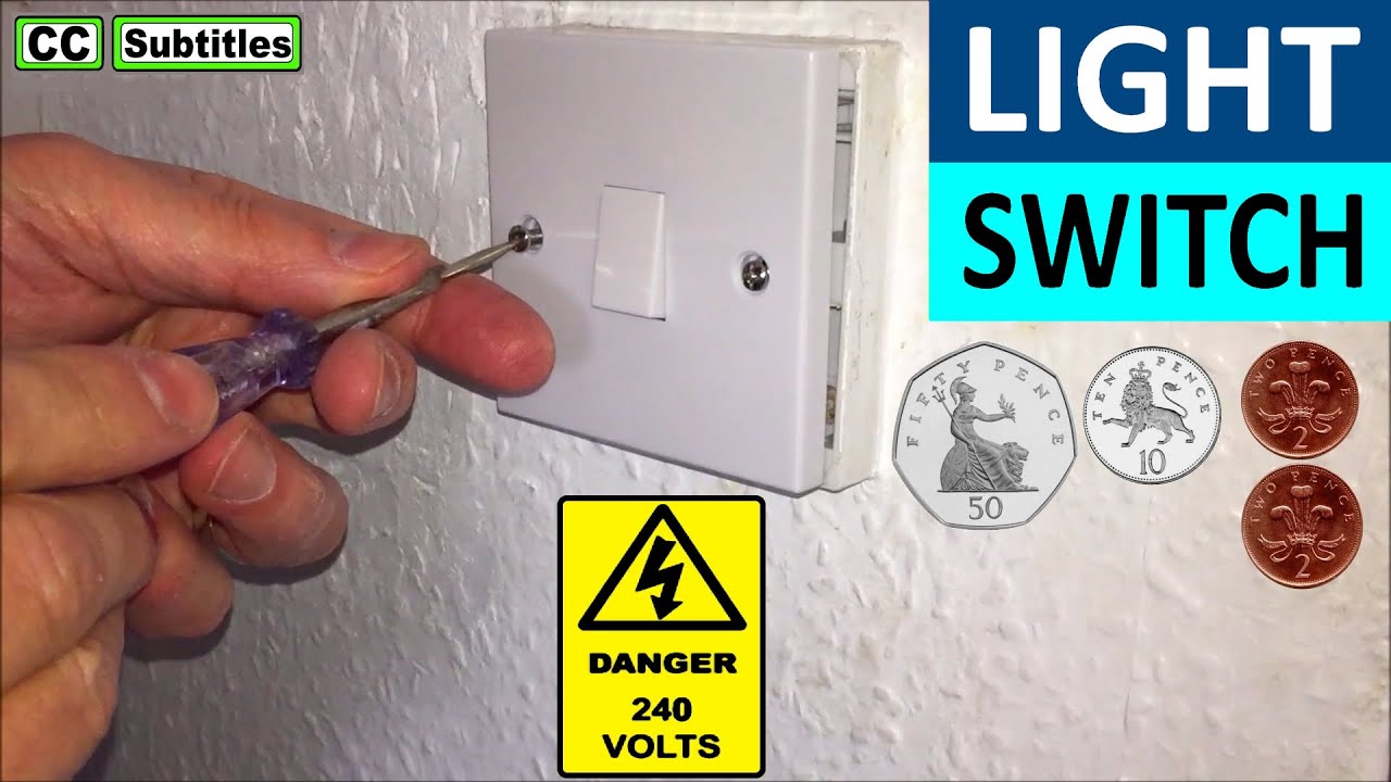 How to replace a light switch face plate single switch