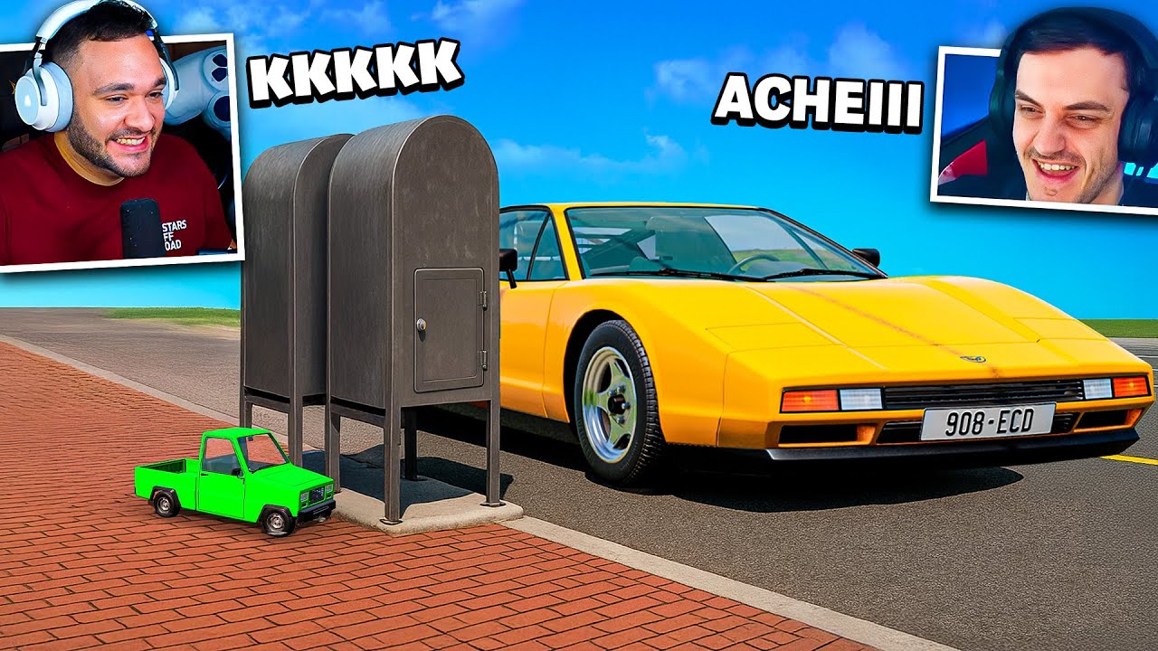 TROLEI o MACHINE USANDO MINI CARRO no BeamNG.drive MP