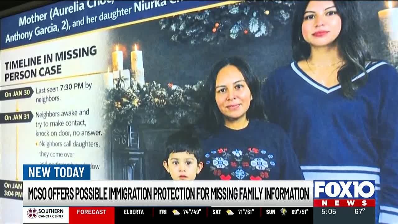 Sheriff seeks witnesses in Theodore family disappearance, cites immigration protections