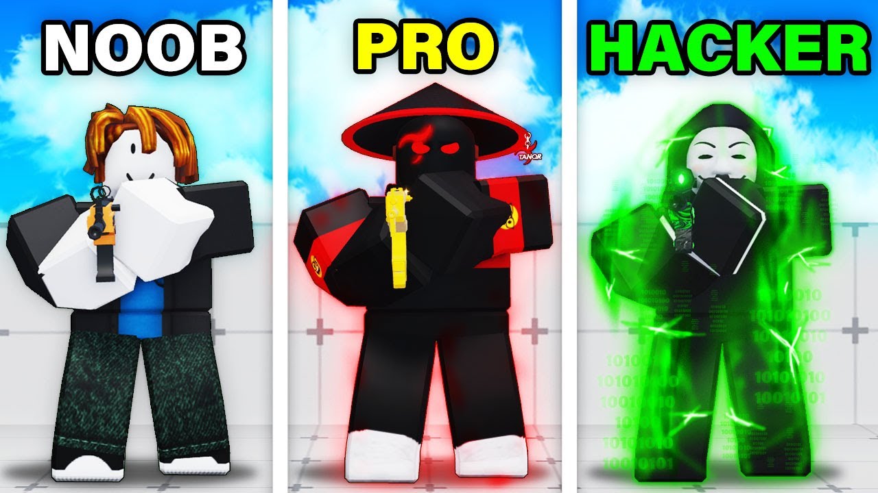 NOOB vs PRO vs HACKER in Roblox Rivals!