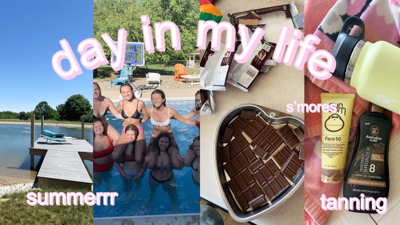 summer day in my life *PRODUCTIVE* | tanning, party, & relaxing