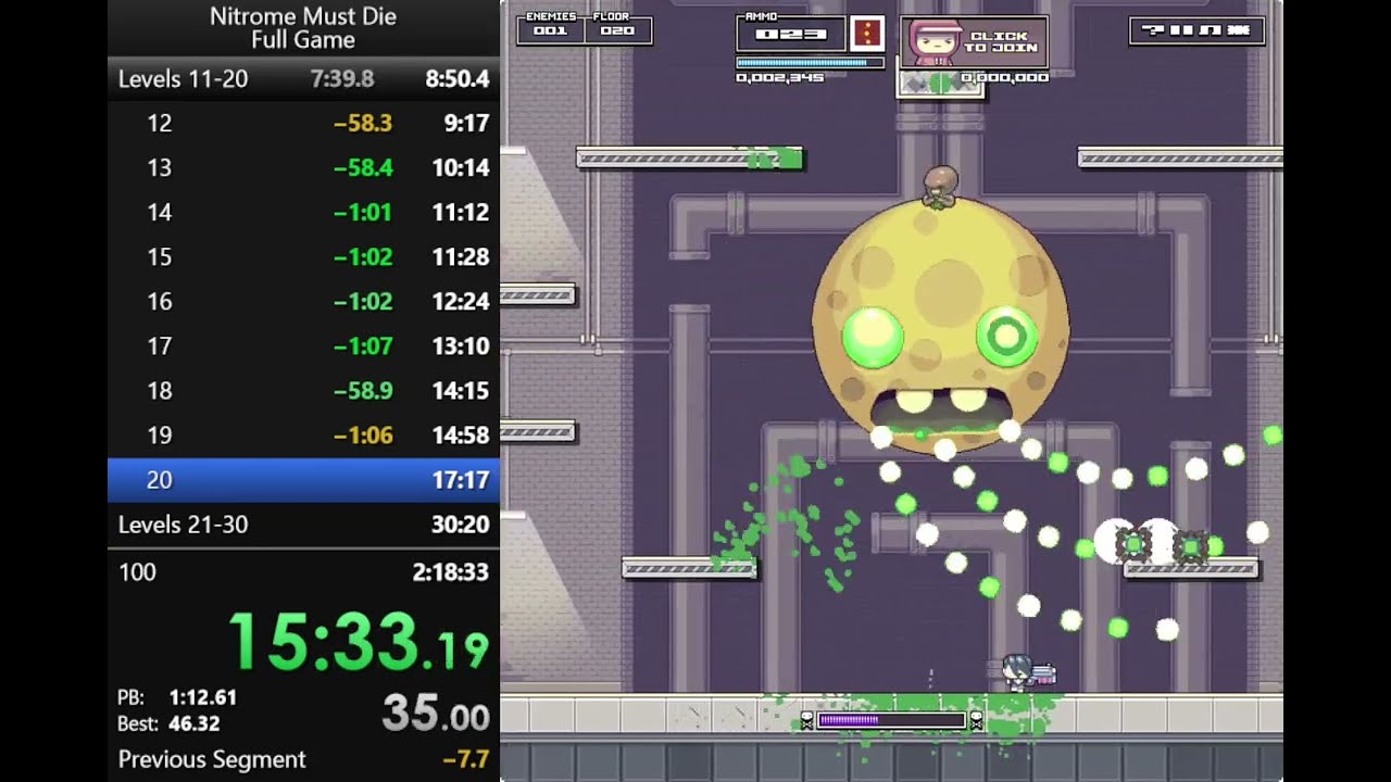 [Former WR] Nitrome Must Die - Full Game in 2:10:57