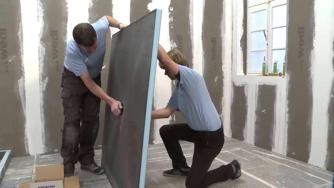 wedi   IT   Training  Realizzazione di un intero bagno con il sistema wedi