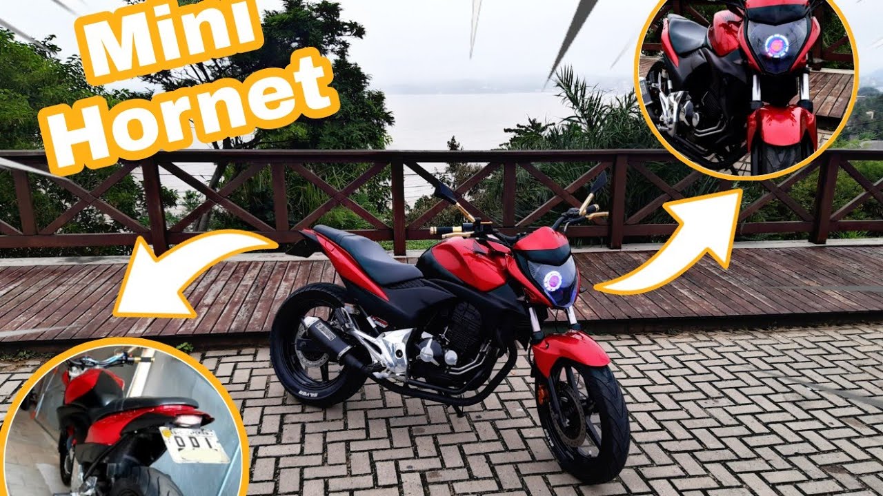 Como transformei minha cb 300 na mini hornet!!