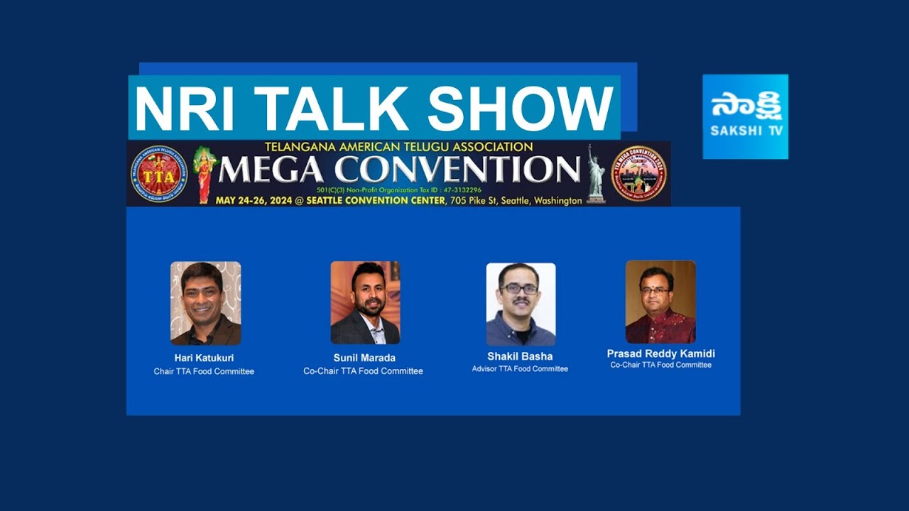 NRI Talk Show | TTA Food Committee Exclusive Interview | TTA Mega Convention | USA @SakshiTV