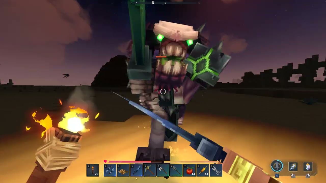 Hunting, looting & Exploring the Howling Sands in Hytale