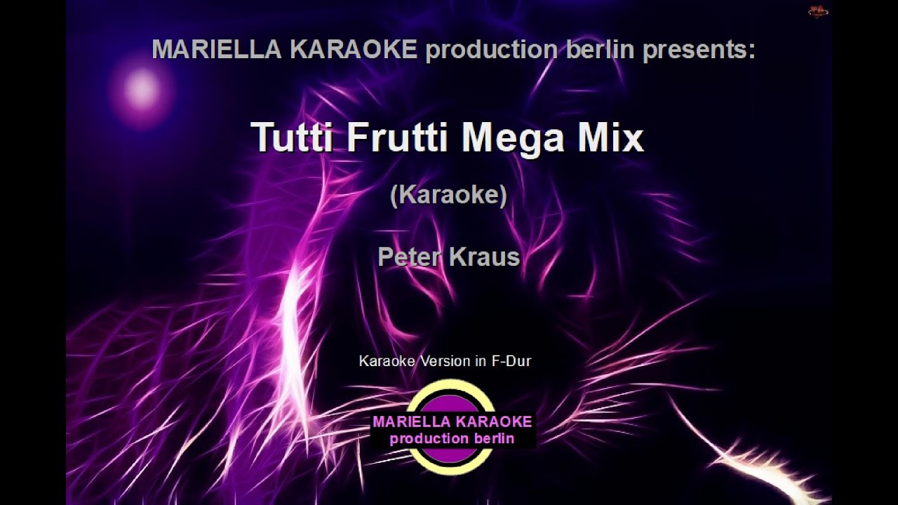 Peter Krauss -  Tutti Frutti Medley (Karaoke Version)
