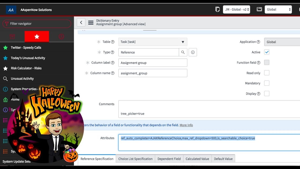 ServiceNow - How to Make a Reference Field look like a Choice Field in London Part 1