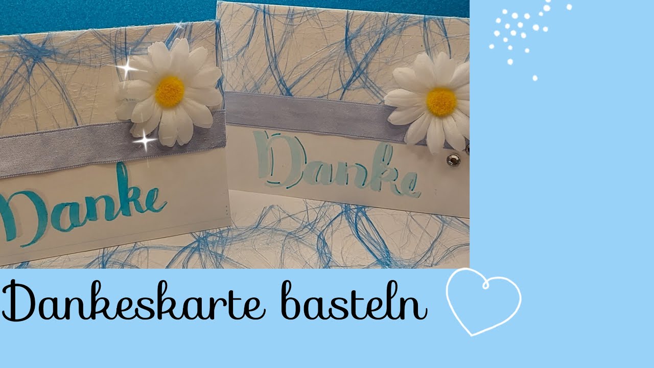 Sch&ouml;ne Dankeskarte #basteln #diy #karte