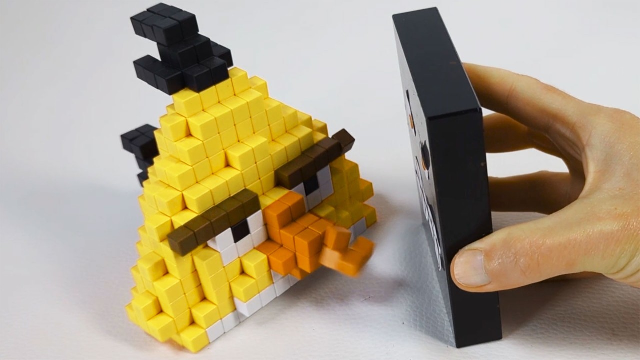 Angry Birds Chuck made of Magnets | Magnetic Games