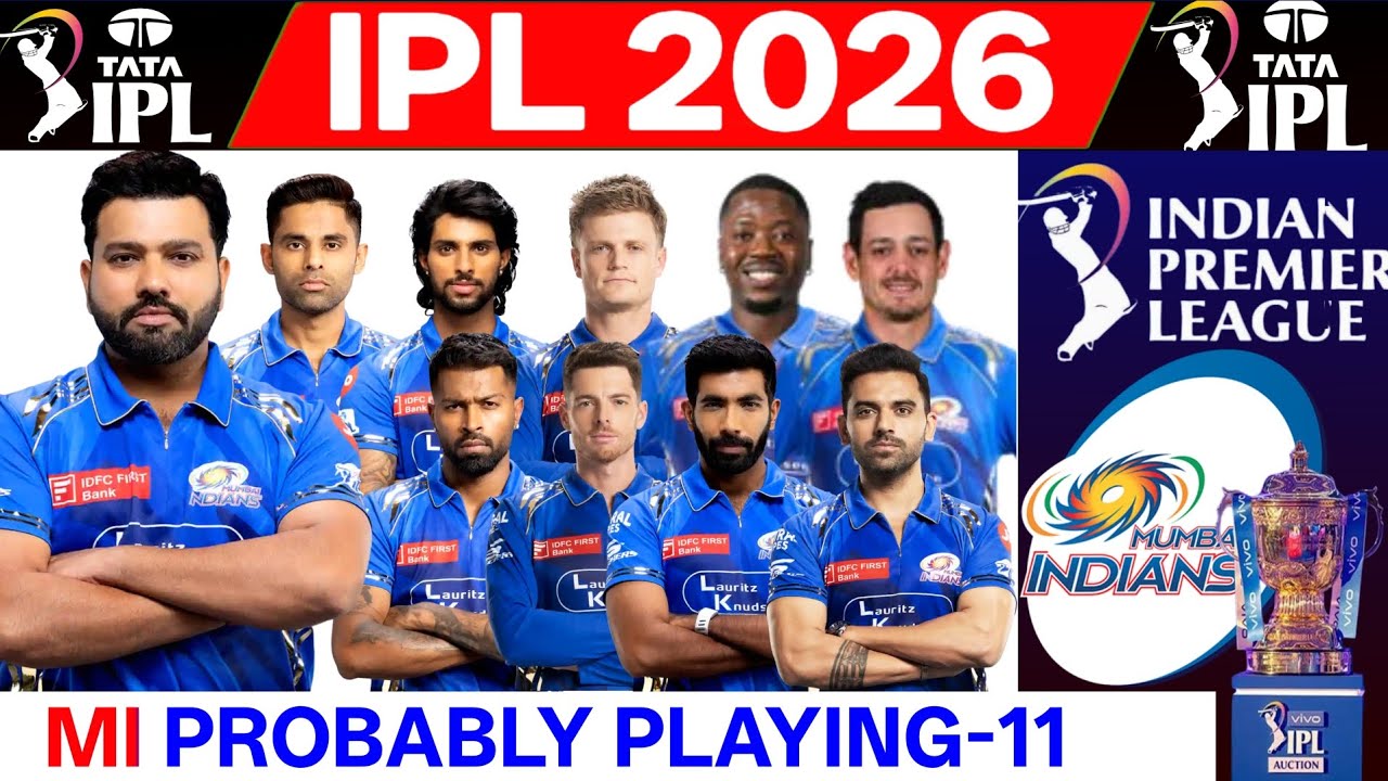 IPL 2026 | Mumbai Indians Team Best Playing 11 | MI Playing 11 2026 | MI Team 2026