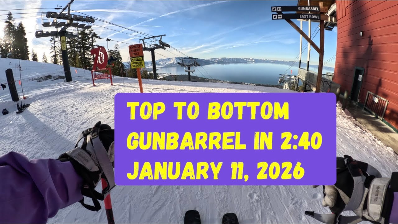 The truth about Gunbarrel at Heavenly:  a blue square masquerading as a double black? #ski #tahoe 