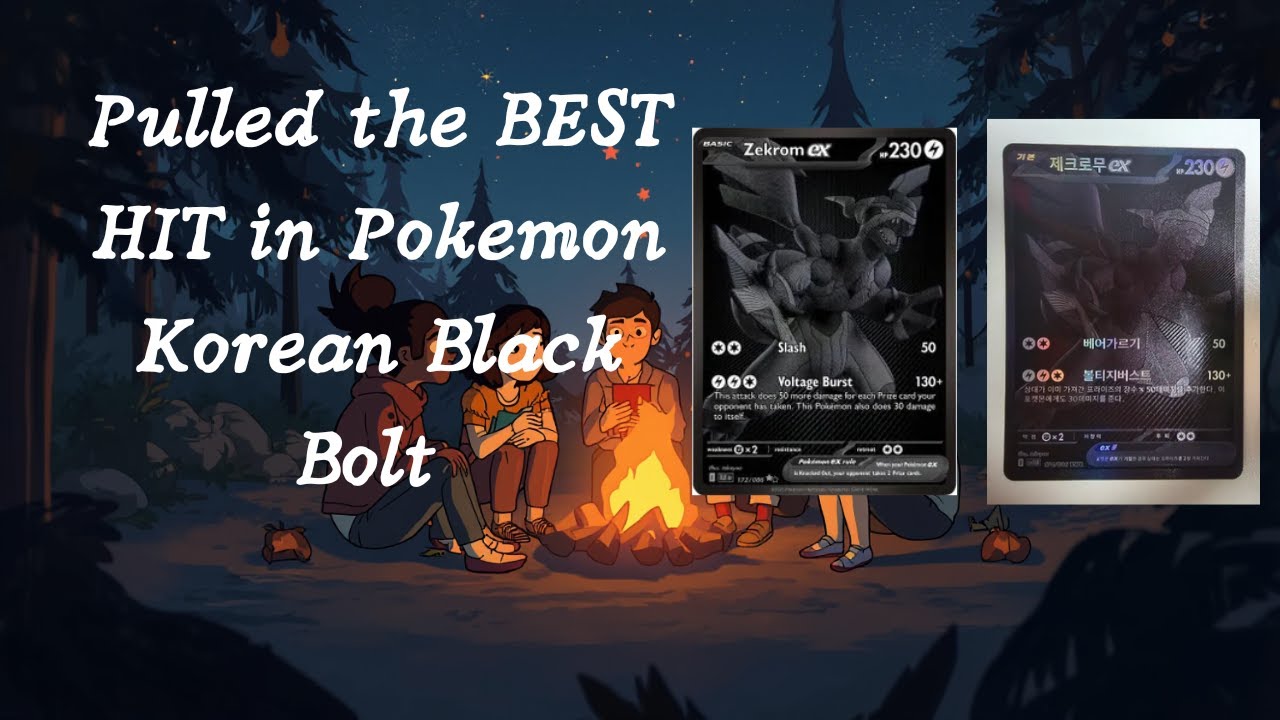 BEST HIT in Korean Black Bolt Pokemon