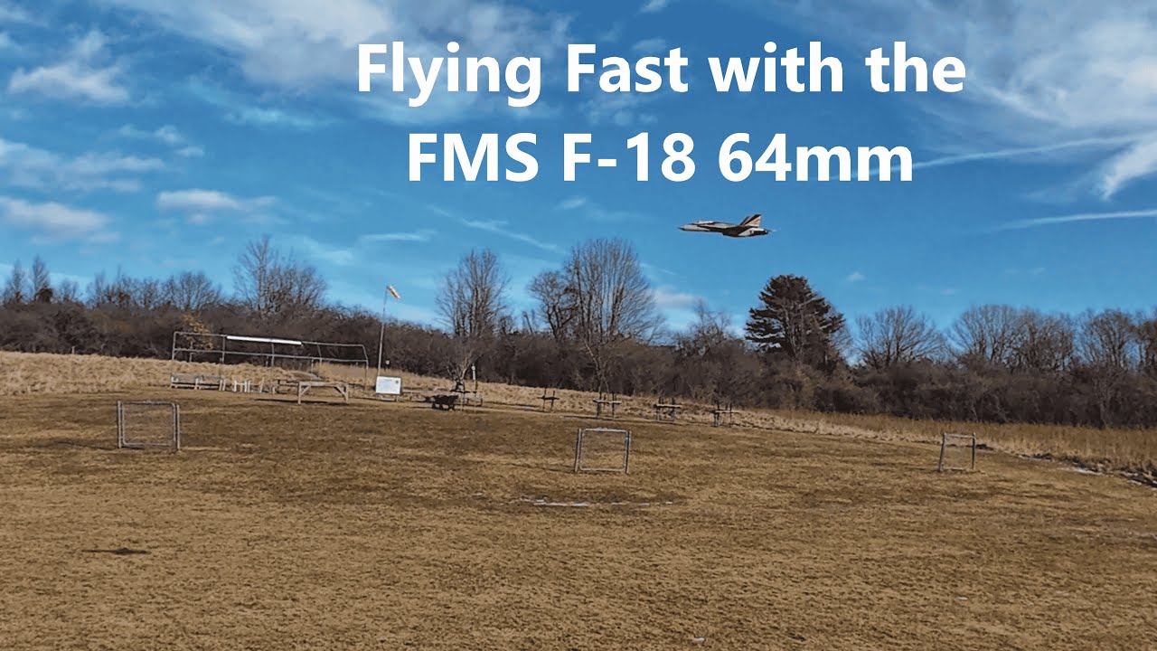 FMS F-18 64mm с 12-лопастным вентилятором — это очень быстрый самолет!