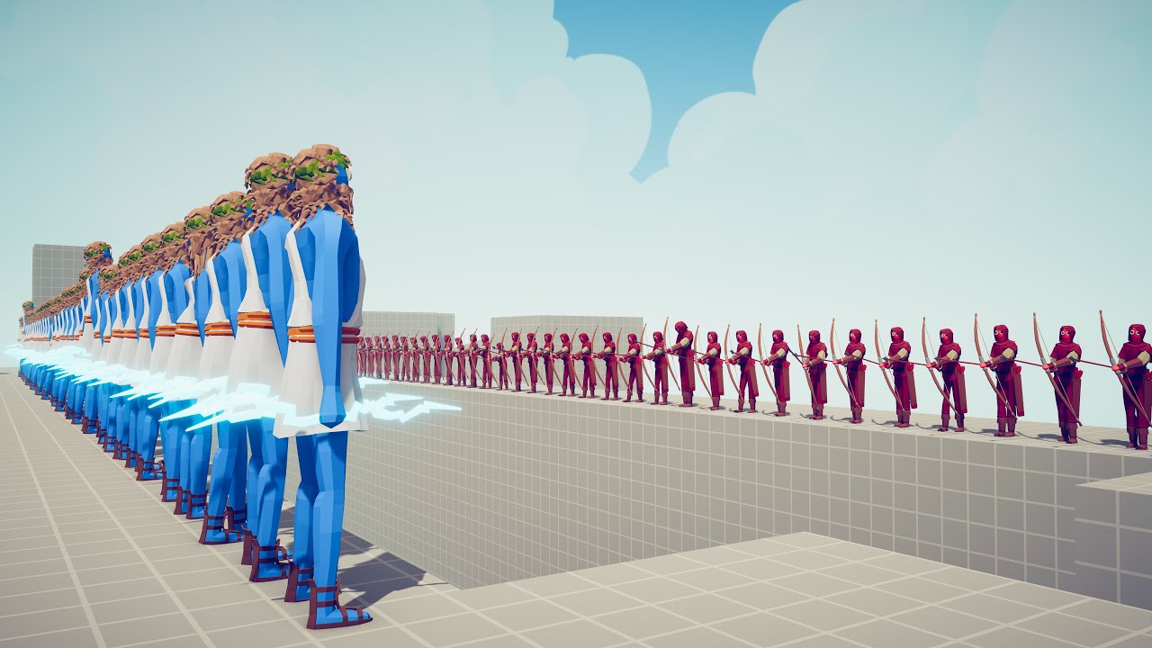 50x ZEUS vs 50x EVERY RANGED UNITS - Totally Accurate Battle Simulator TABS