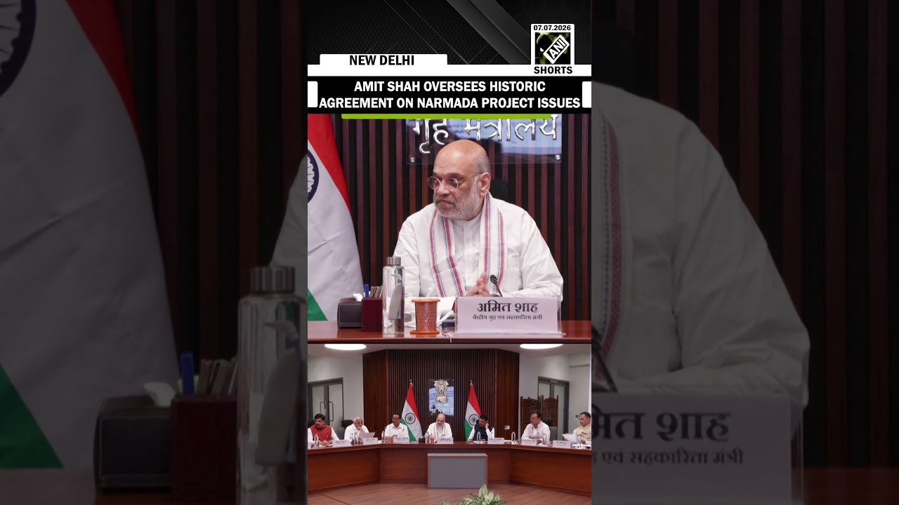 HM Amit Shah oversees historic agreement on Narmada Project issues in Delhi