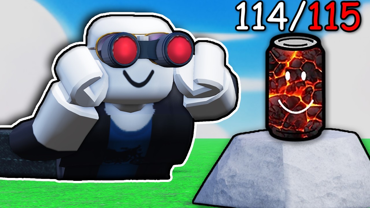 Finding ALL 115 Cans in Roblox find the cans...