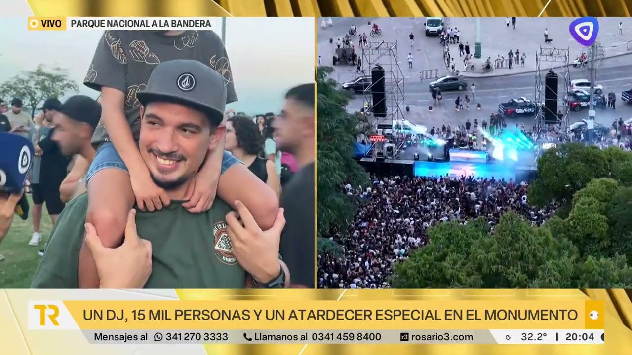 John Digweed brindó un histórico show gratuito en el Monumento a la Bandera
