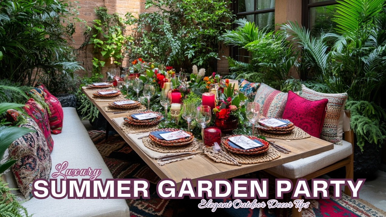 Luxury Summer Garden Party Tablescape Ideas: Elegant Outdoor Decor Tips