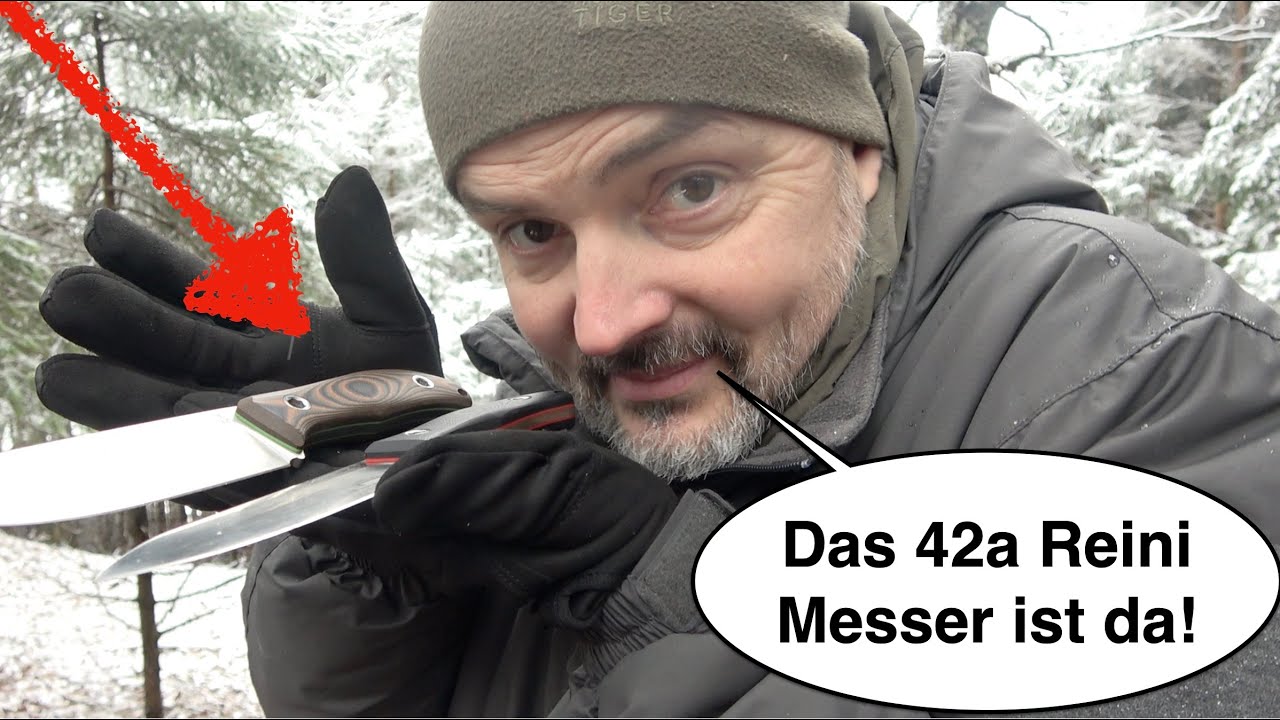 neu und 42a konform - Reini Rossmann Messer Irbis