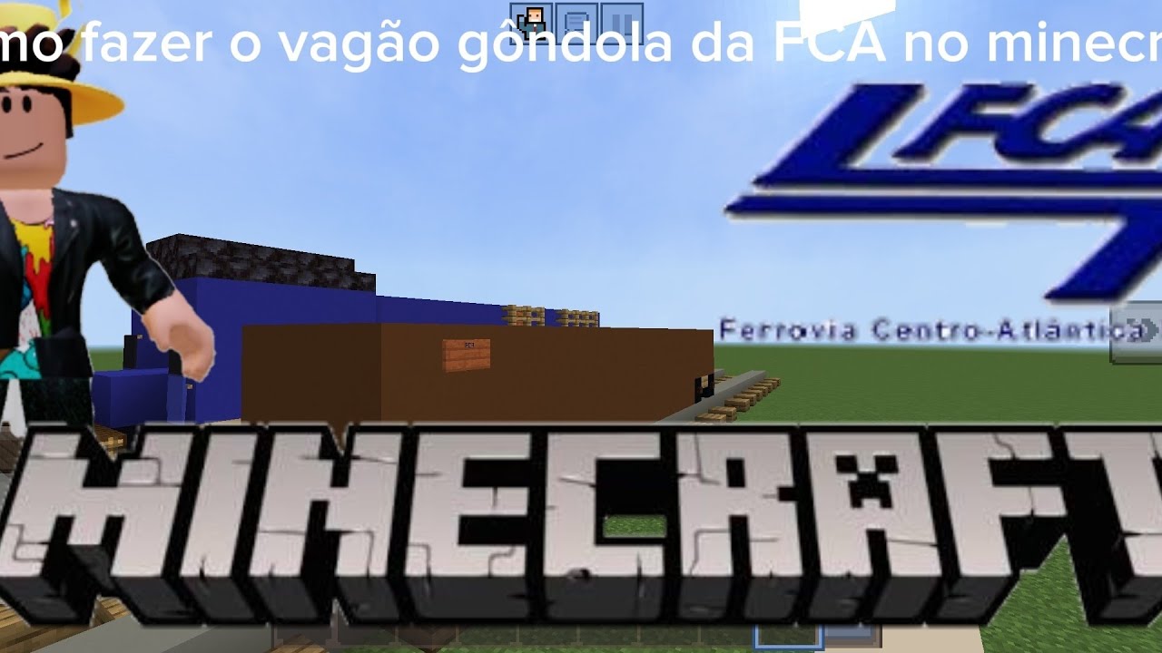 como fazer o vagão gôndola da FCA no Minecraft