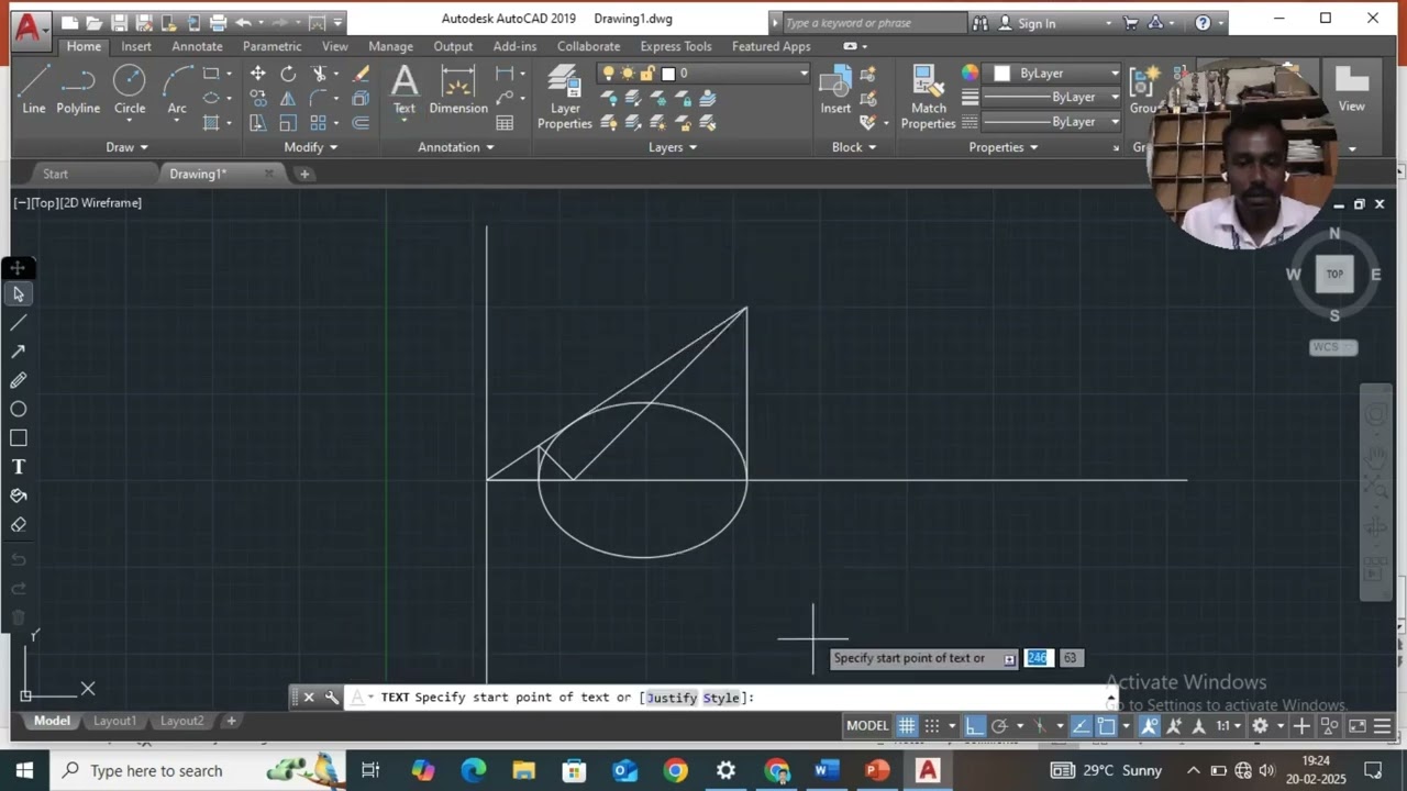 Ellipse   Eccentricity method by using AutoCAD 2018