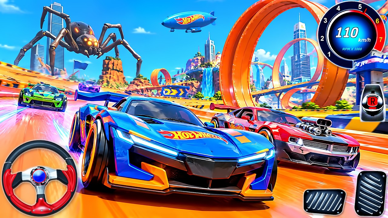 HOT WHEELS Infinite Rush : NEW Race - Best Sports Cars Racing Simulator 3D - PC GamePlay