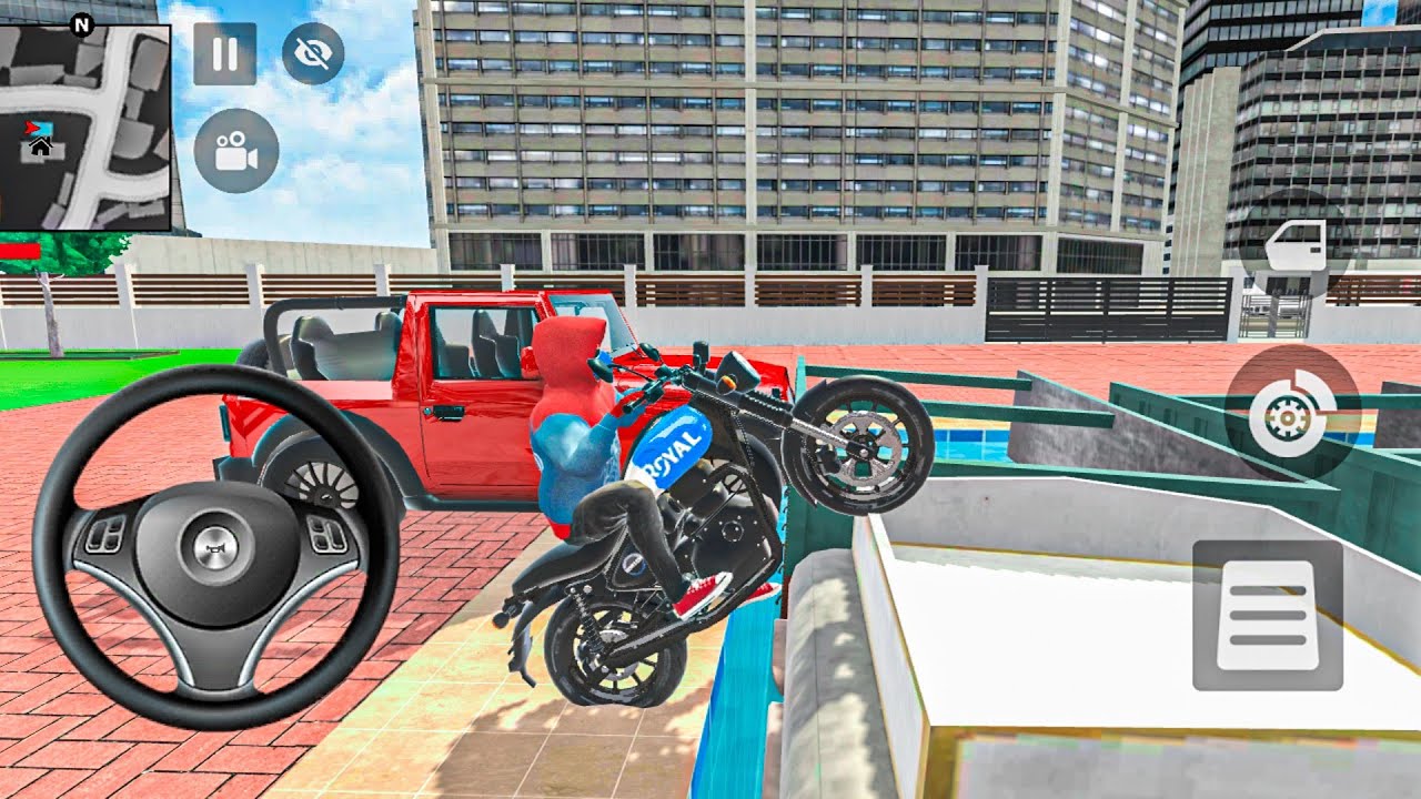 🏴‍☠️ Franklin Mega Sky Challenge! Crazy Mahindra Thar 🛻 & Bike Stunt Gameplay 2026!!!!🏁