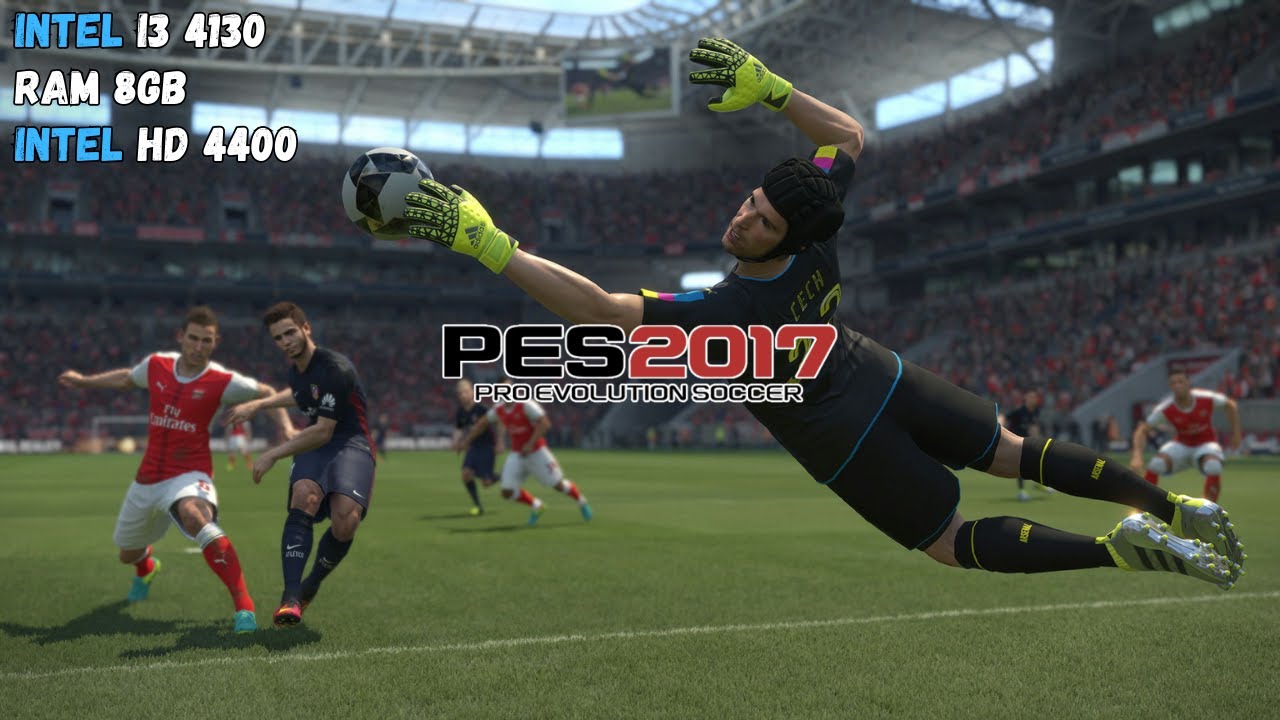 PES 2017 On I3 4130 Intel HD 4400 Ram 8GB || Test Game I3 4130 HD 4400 #1