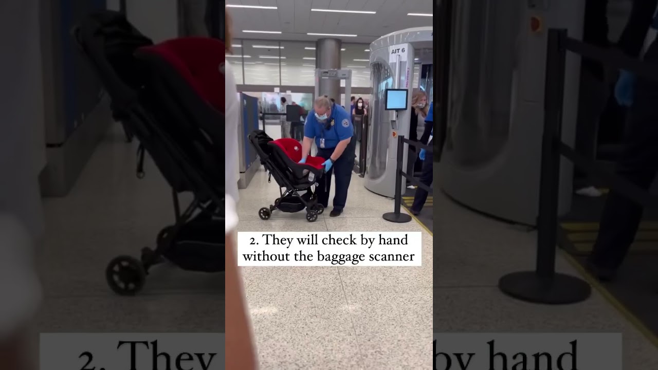 Taking your car seat through security when traveling with a baby or toddler