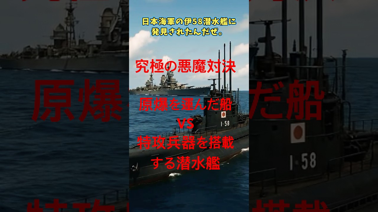 【WW2】原爆を運んだ米重巡インディアナポリスを撃沈した日本の潜水艦「伊58」