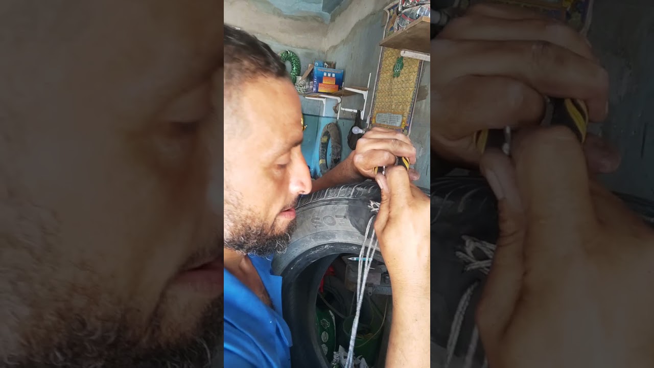تجربة لحام قطع عرضى جانبى فى الكاوتش ياترى هتنفع ولا لأ ؟