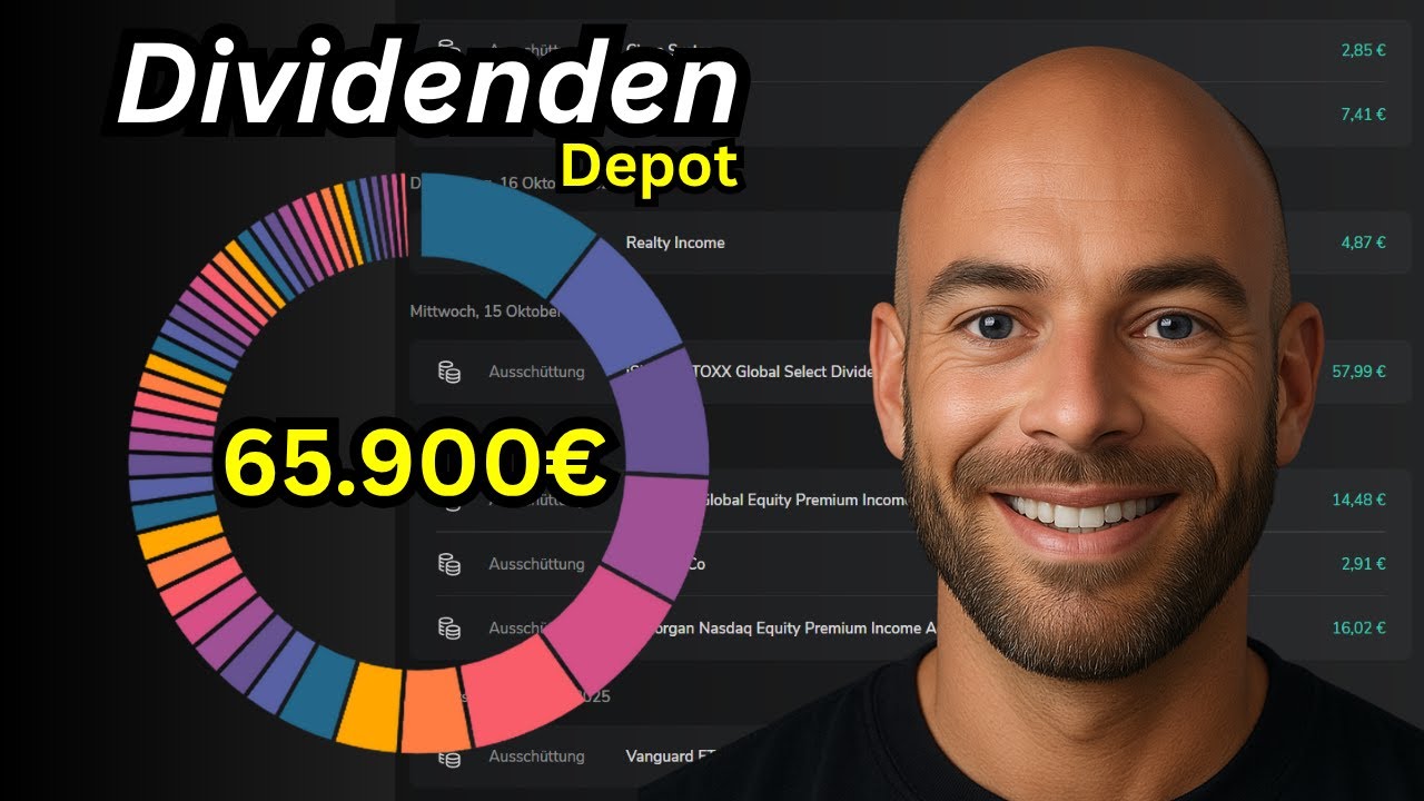 So viel Dividenden zahlt mein 65k Dividendenportfolio im Oktober 2025