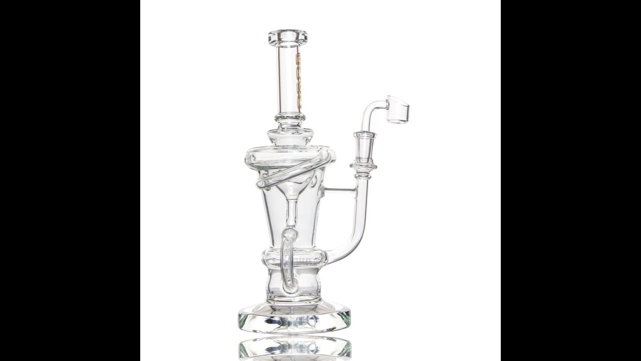 Boro Tech Glass with inliner perc forked dual internal recycler 14.5mm