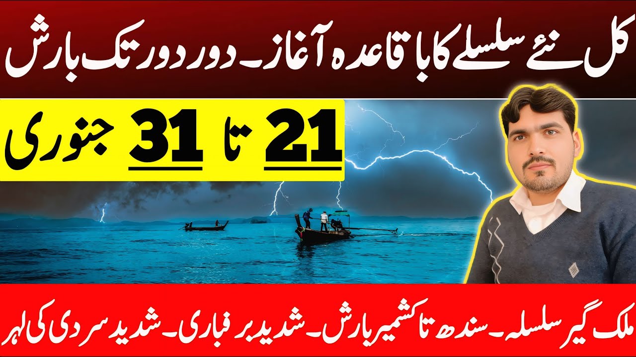 Rain Expected in Pakistan | 21&ndash;24 January Forecast | Karachi to Kashmir | Weather Forecast Pakistan