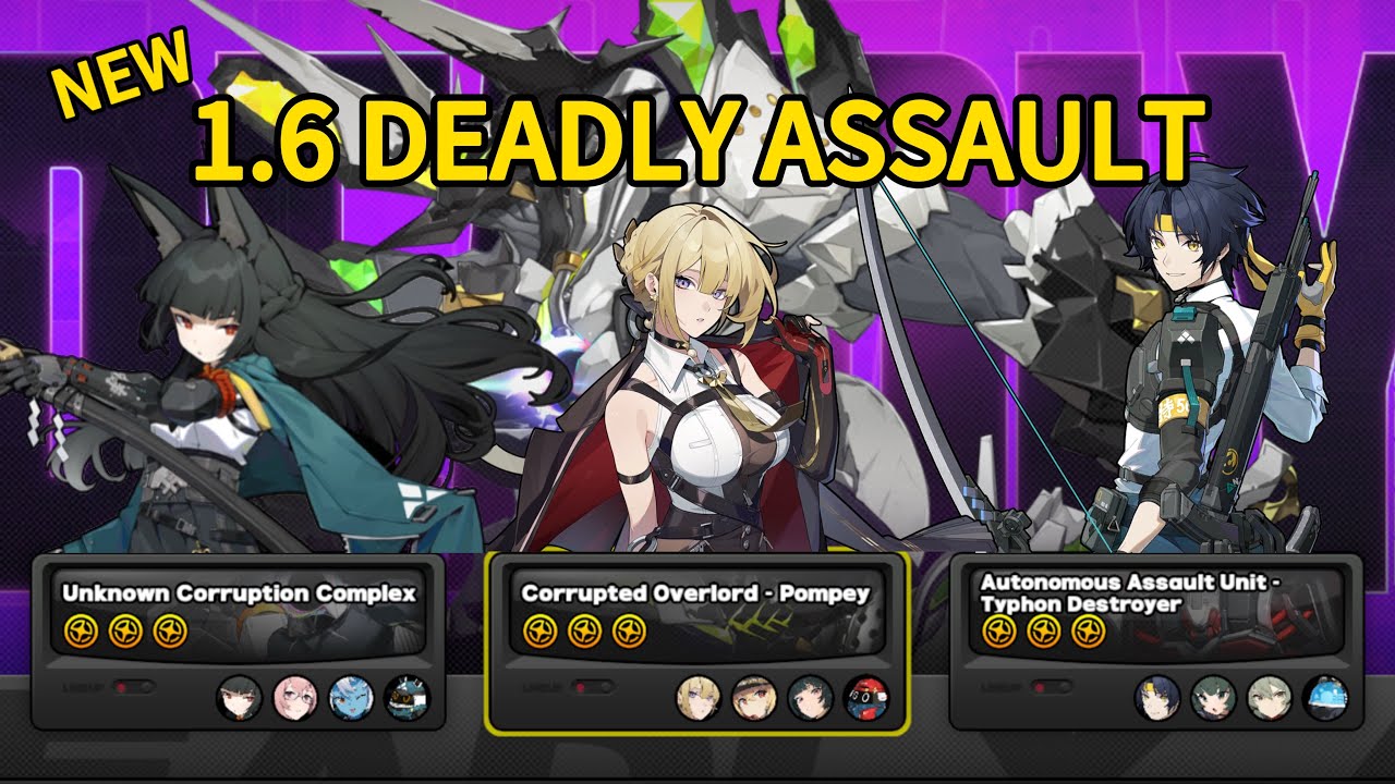 [1.6] NEW Deadly Assault MAX 9 Stars | M0S1 Miyabi x M0 Evelyn x M0 Harumasa | Zenless Zone Zero