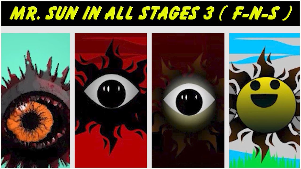 Sprunki Incredibox | Sprunki All Mr Sun Phase 3 But ( Fast mod Vs Normal Vs Slow Mod )