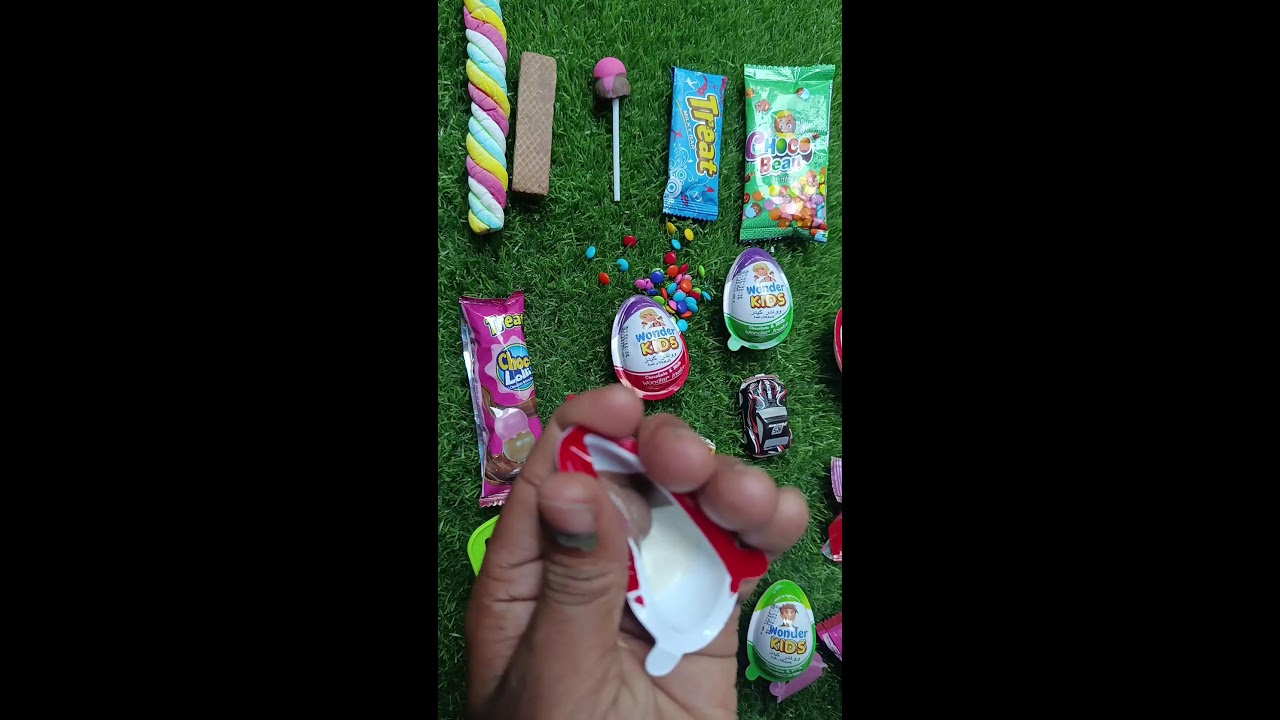 Satisfying video Asmr lollipops candy and chocolate gummy candy unboxing video Asmr