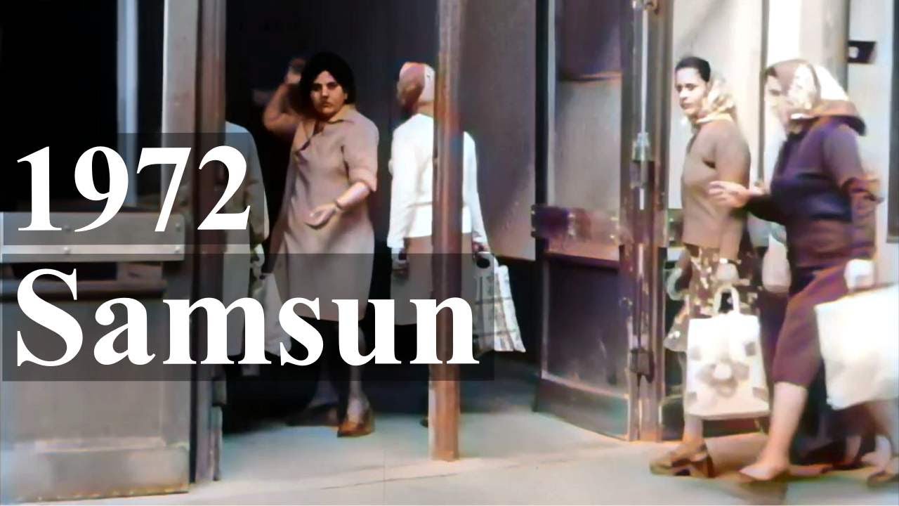 #EskiSamsun | #1972  Yılı #Samsun'un İlk Defa İzleyeceğiniz Görüntüleri | #renkli  | Full HD