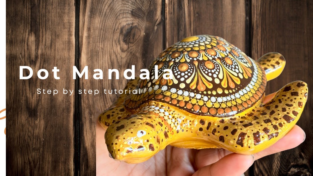 2025 Learn Dot Mandala Turtle step by step tutorial #handpainted 2025