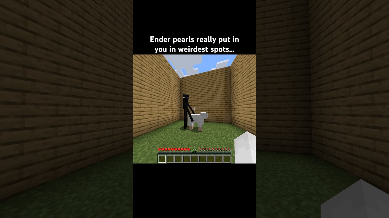 Ender pearl moment #minecraft #minecraftshorts #minecraftmemes #shorts #funny #memes #gaming #fyp