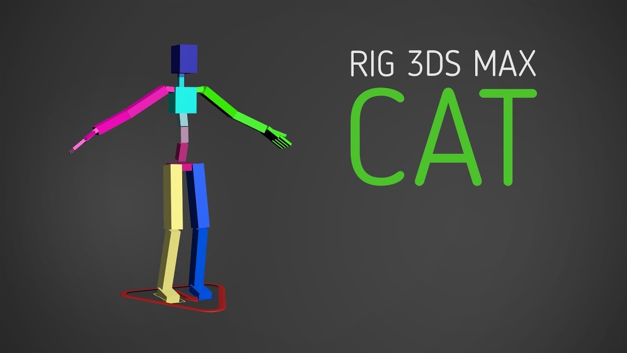 Como criar Rig no 3ds max com CAT | #TutorialMascoteria