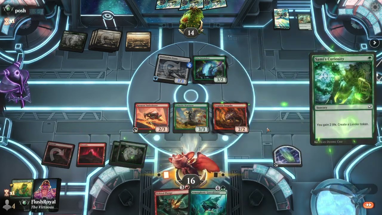 MTG Draft - Gruul Midrange by FlushRoyal VS Selesnya Aggro by posh