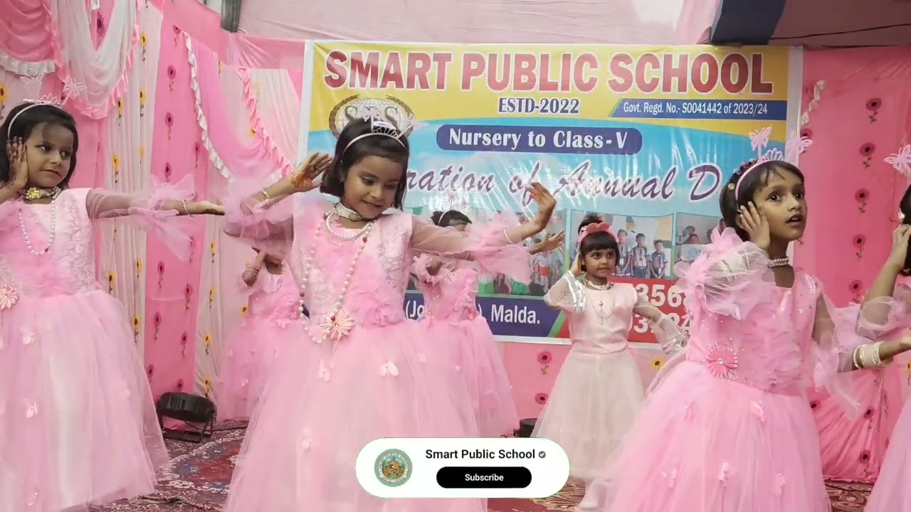 Chak Dhum Dhum 💃 | KG Girls Dance | Annual Function 2025 | Smart Public School