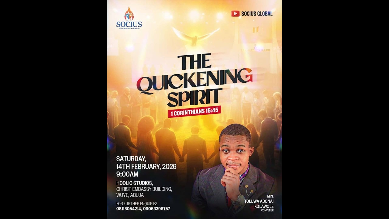 THE QUICKENING SPIRIT || SOCIUS || 14-02-2026