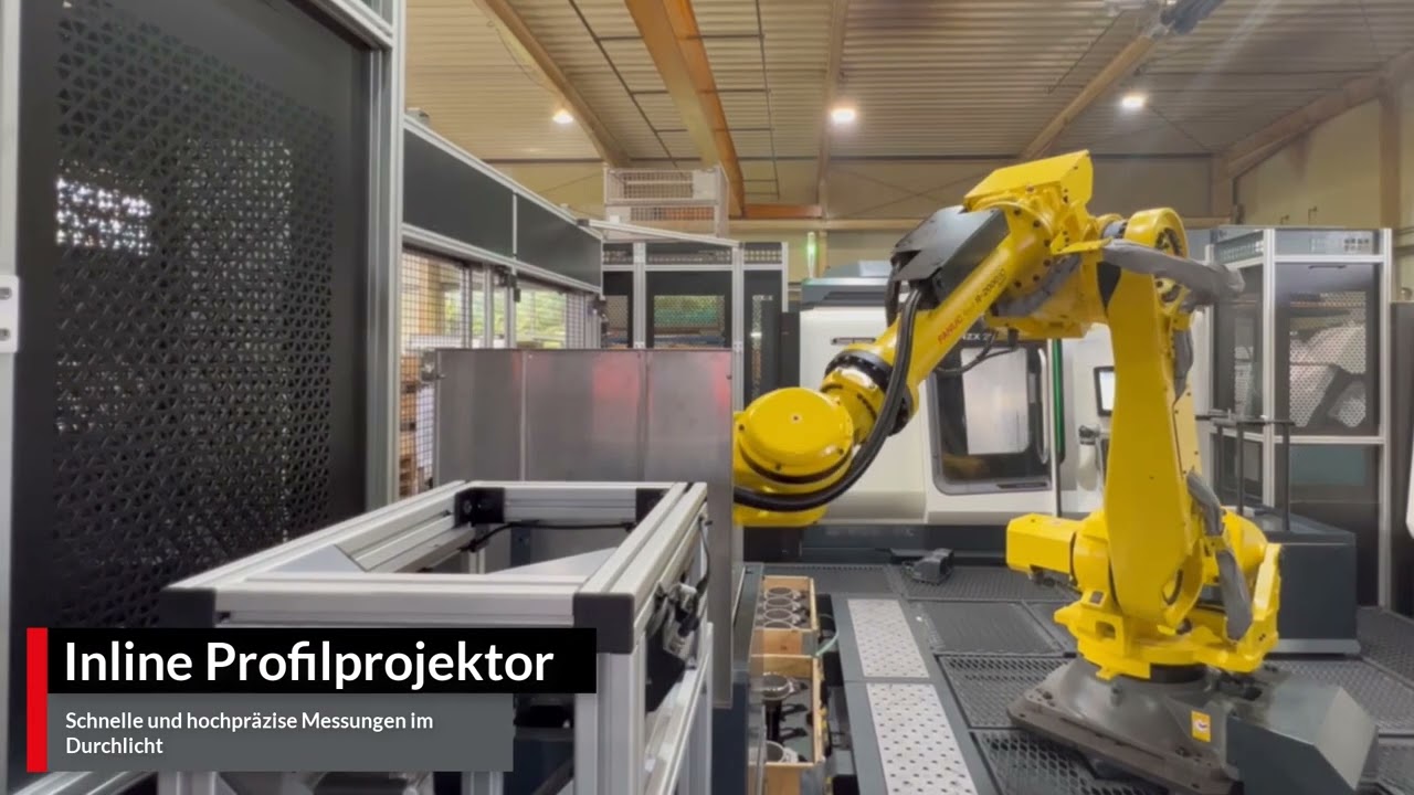 Automatisierte Durchmesser- & Gewindepr&uuml;fung | KEYENCE Inline Profilprojektor TM-X5000